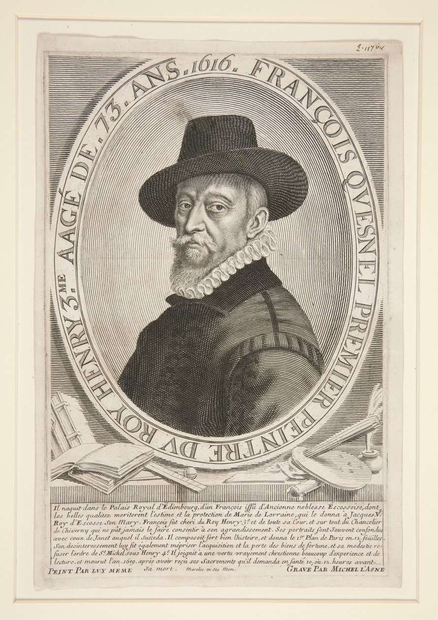 François Quesnel (1543-1619), a la edad de 73 años de Michel Lasne