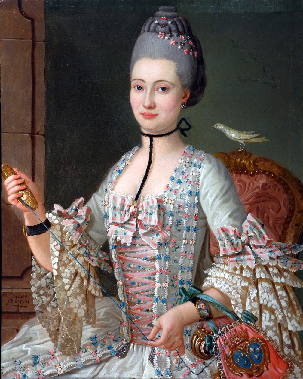 Retrato de Elizabeth de la Vallée de la Roche de Michel Pierre Hubert Descours