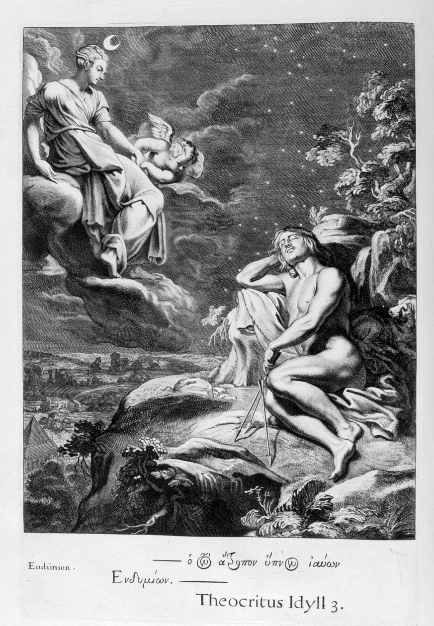 La Luna y Endimión, 1655 de Michel de Marolles