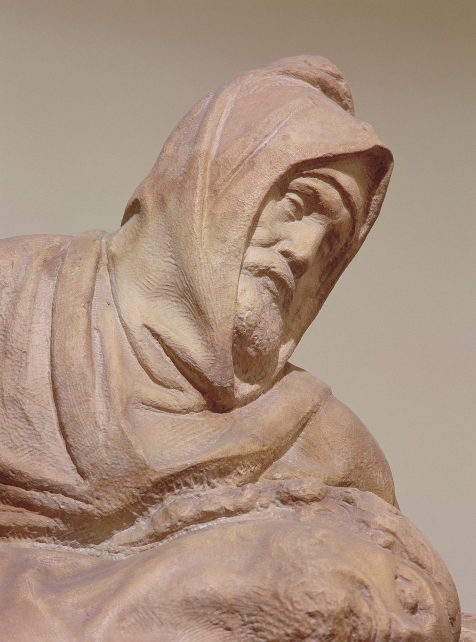 (detalle) de la Piedad de Florencia de Michelangelo Buonarroti
