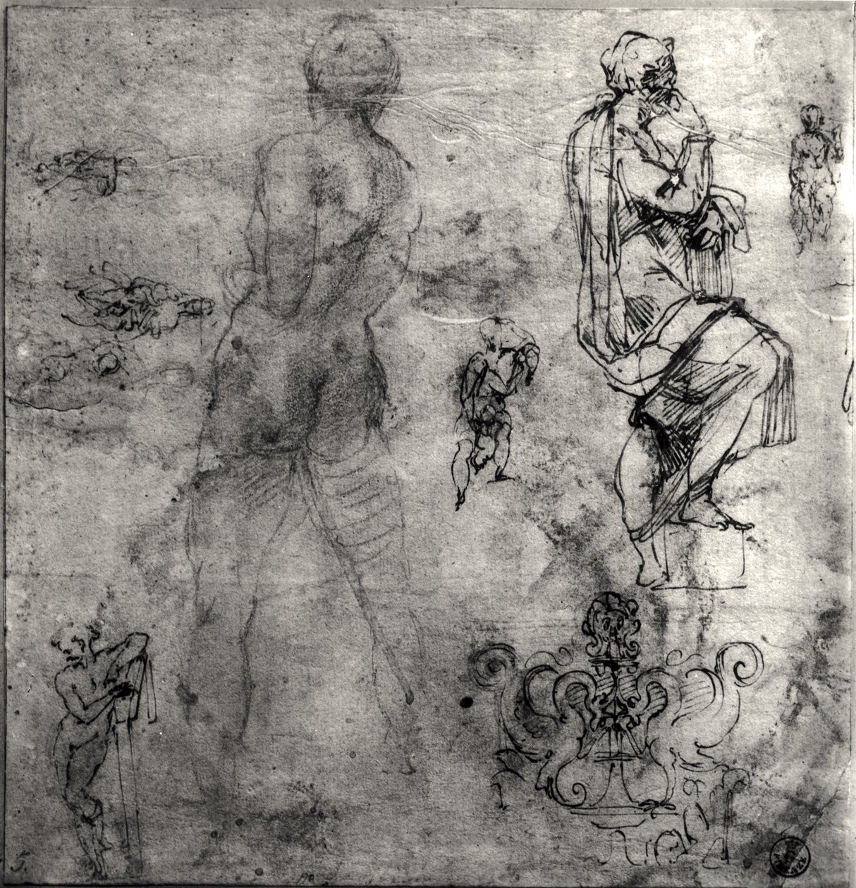 Estudios humanos y arquitectónicos de Michelangelo Buonarroti