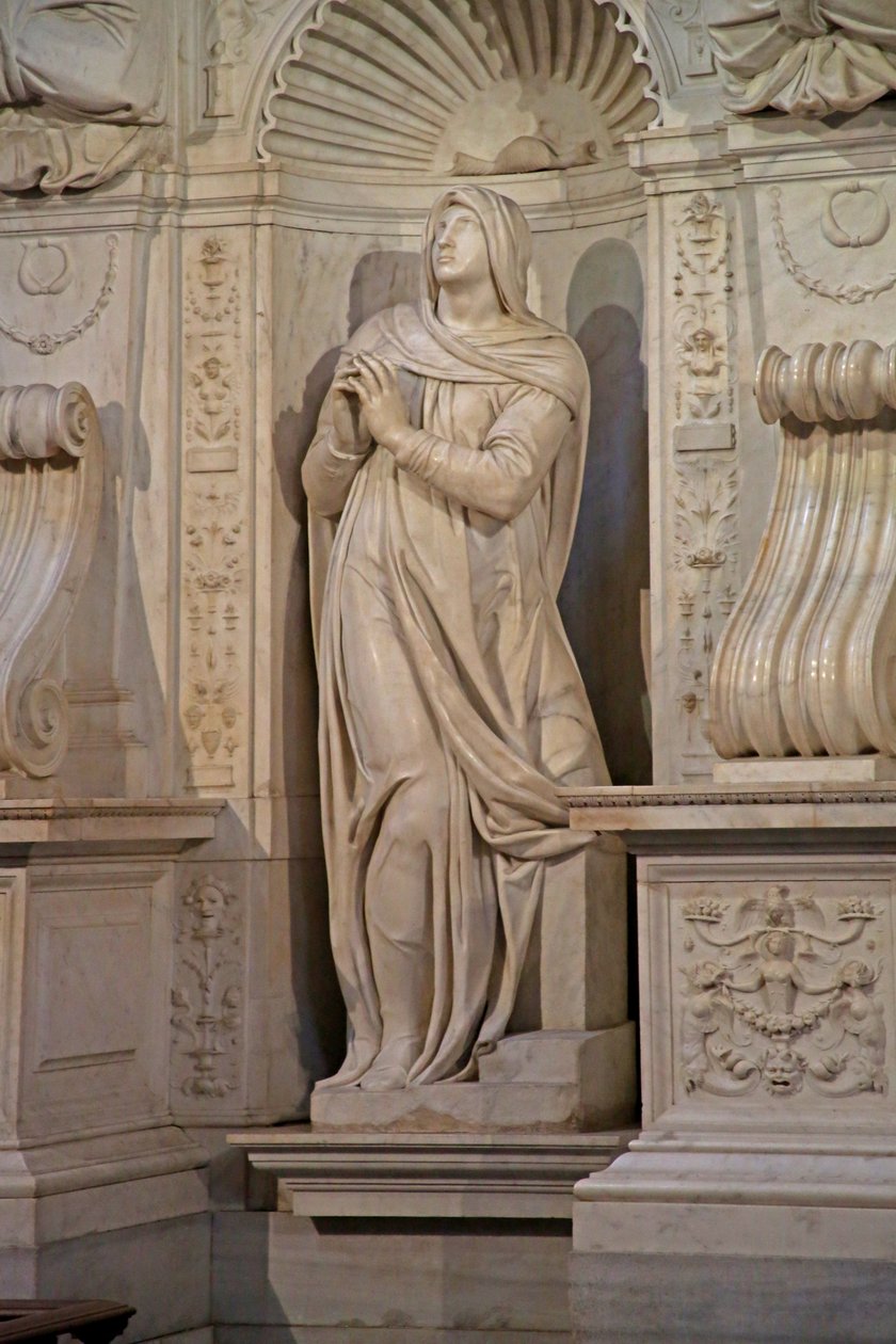 Lea, de la tumba de Julio II, 1515 de Michelangelo Buonarroti