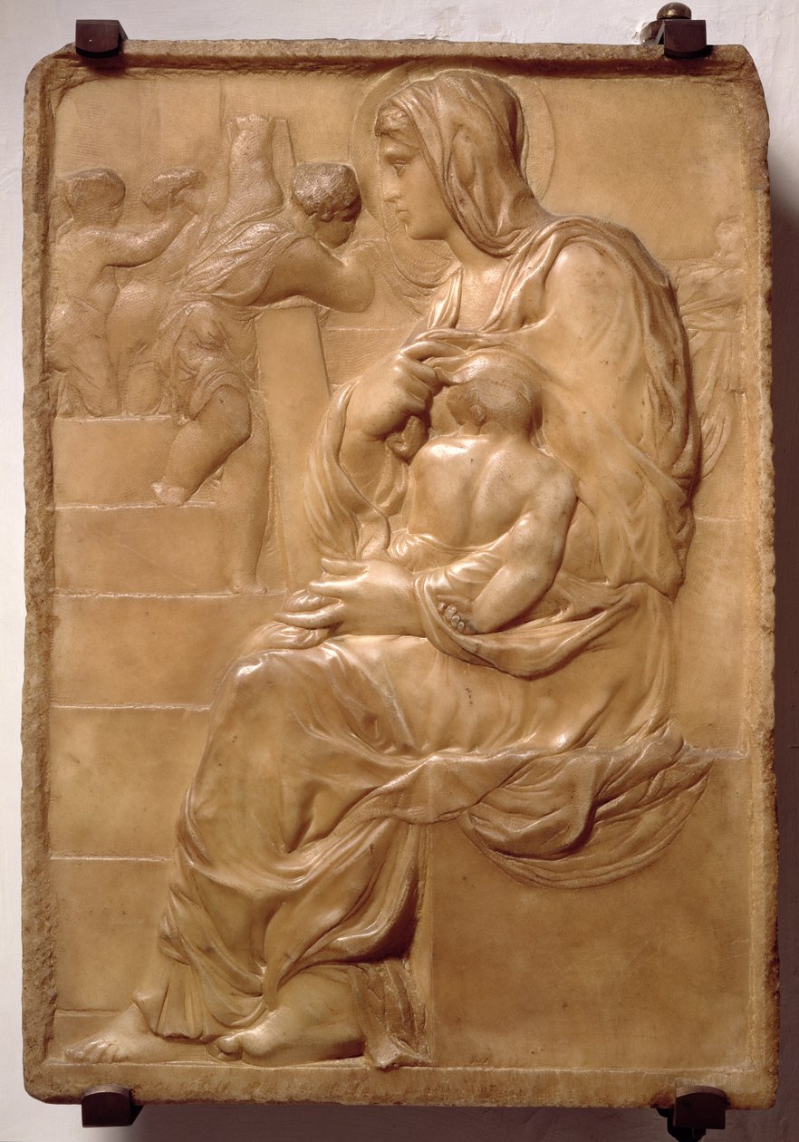 Madonna de las Escaleras de Michelangelo Buonarroti