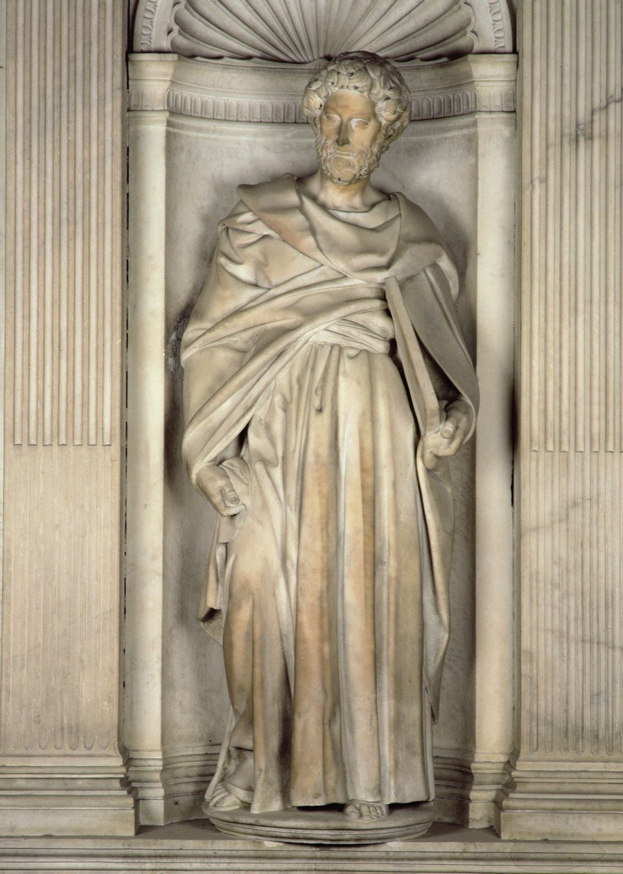 San Pedro, del altar Piccolomini, 1501-4 de Michelangelo Buonarroti