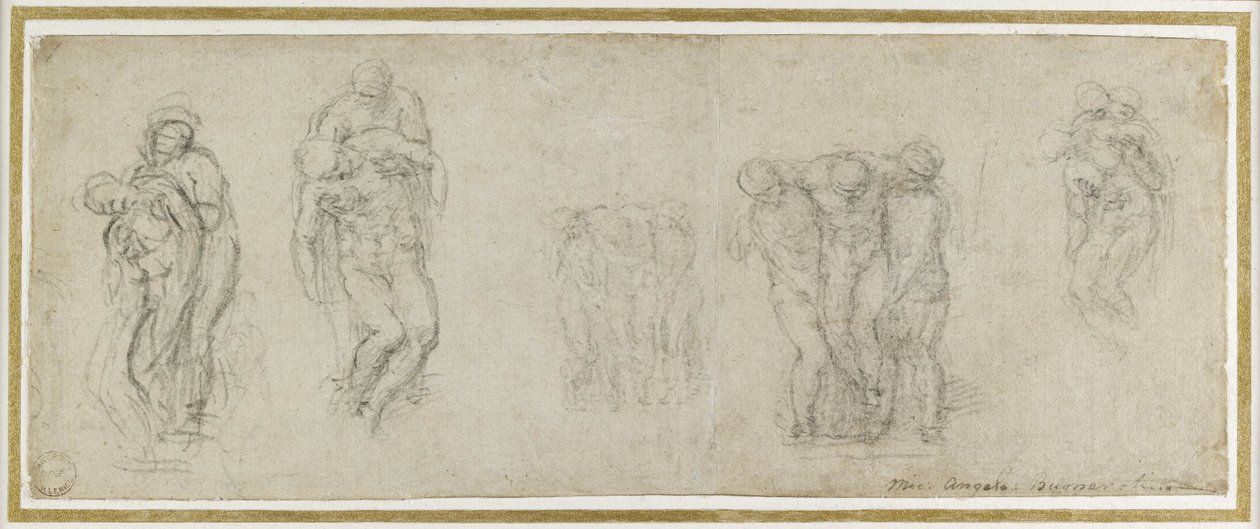 Estudios para la Piedad Rondanini, c.1552 de Michelangelo Buonarroti