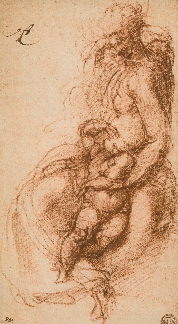 Estudio para una Madonna y el Niño de Michelangelo Buonarroti