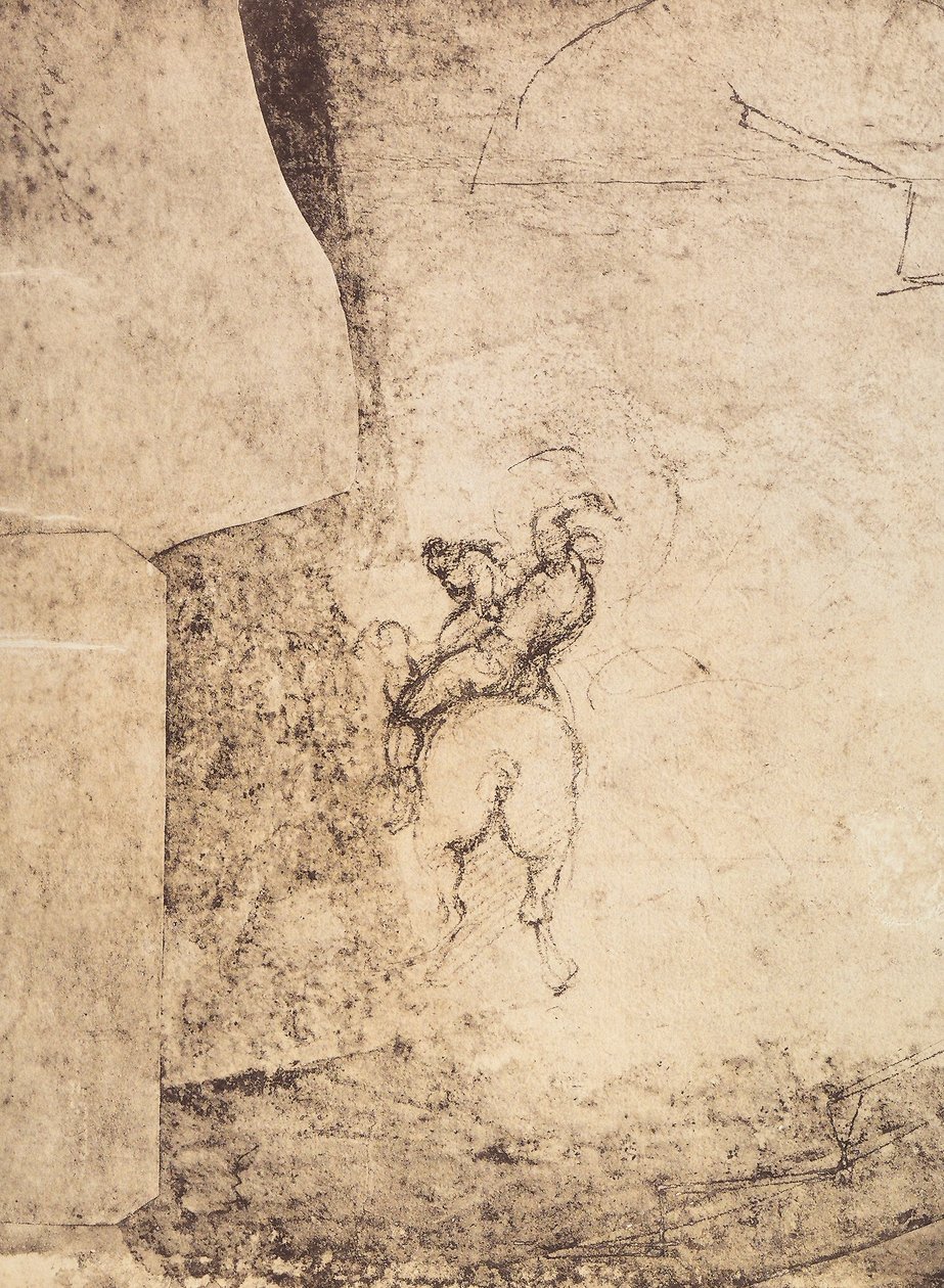 Estudio de un jinete de Michelangelo Buonarroti