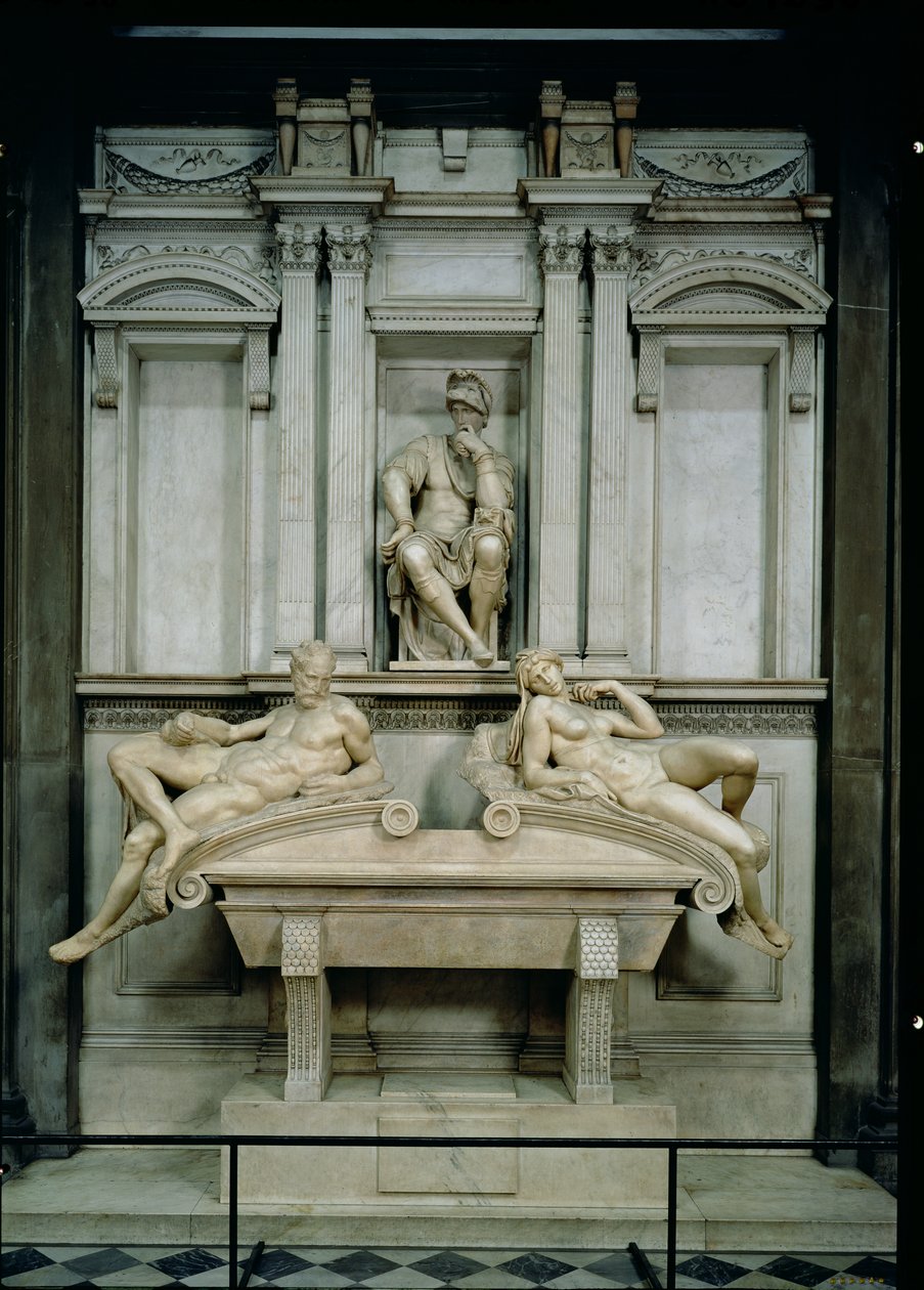 Tumba de Lorenzo de Medici (1449-92) 1520-34 de Michelangelo Buonarroti