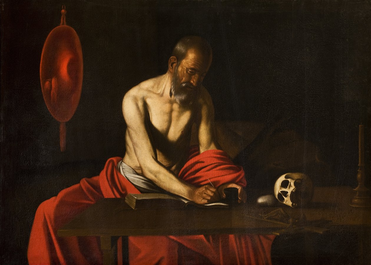 San Jerónimo, 1607 de Michelangelo Merisi Caravaggio