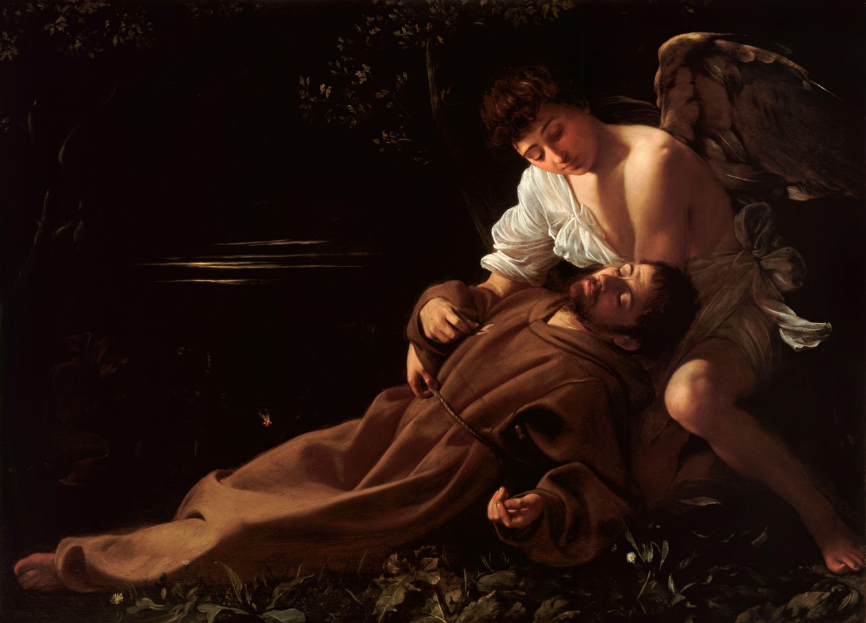 San Francisco de Asís en éxtasis de Michelangelo Merisi Caravaggio