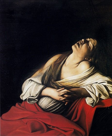 Magdalena en éxtasis de Michelangelo Merisi Caravaggio