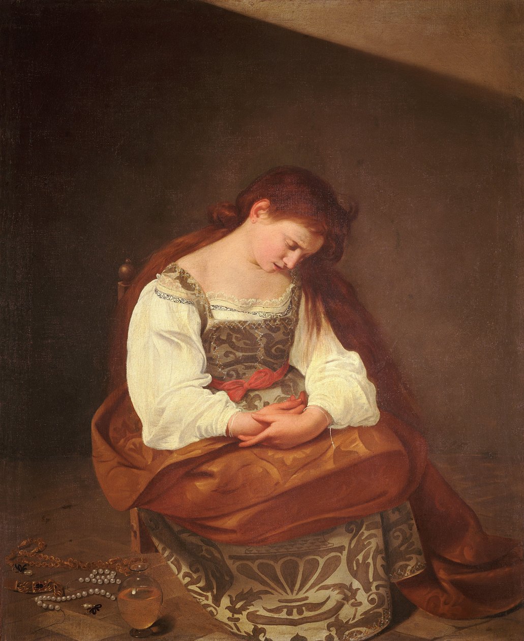 Magdalena penitente de Michelangelo Merisi Caravaggio