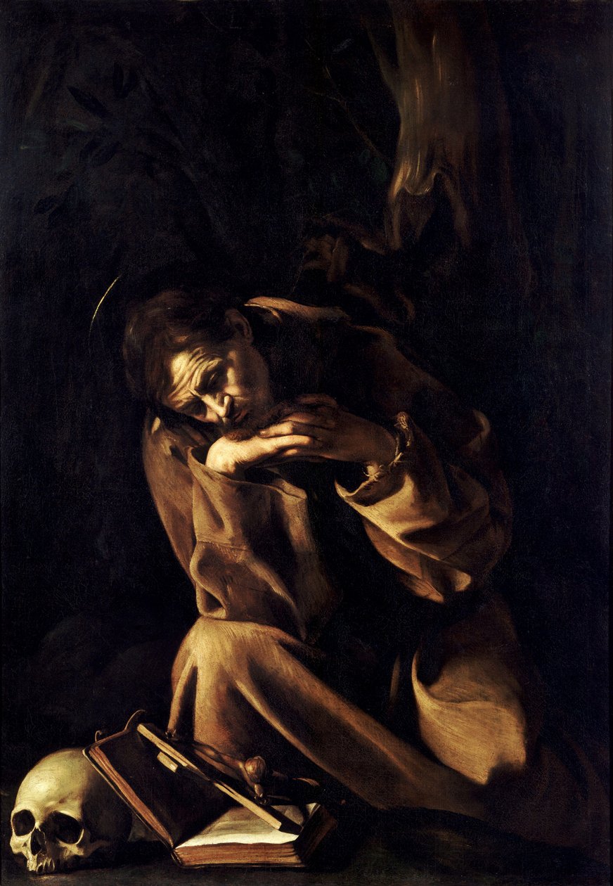 San Francisco en meditación de Michelangelo Merisi Caravaggio