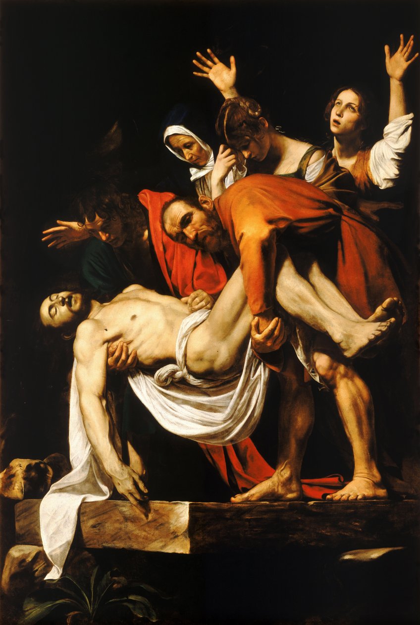 El entierro de Cristo de Michelangelo Merisi Caravaggio