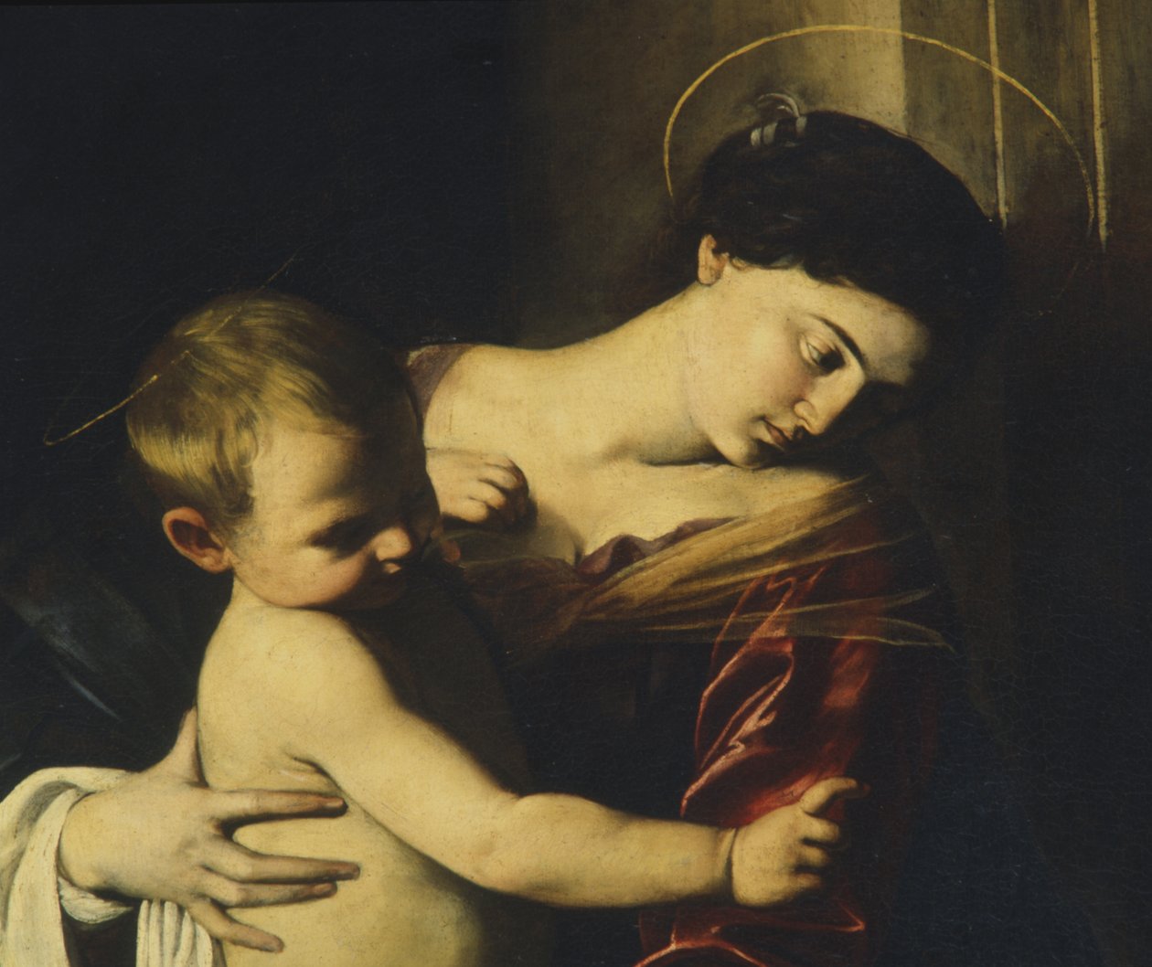 (detalle) de la Madonna de Loreto, c.1606 de Michelangelo Merisi Caravaggio