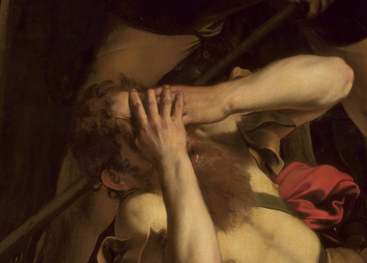 La Conversión de San Pablo (detalle) de Michelangelo Merisi Caravaggio