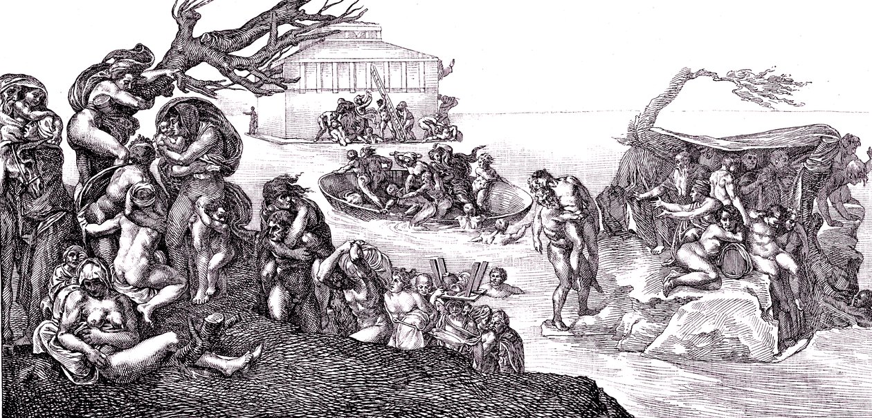 El diluvio de Michelangelo (after) Buonarroti