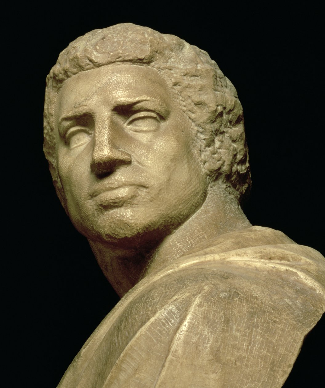 Bruto, detalle de la cabeza del busto por Miguel Ángel Buonarroti, c.1539-40 (detalle) de Michelangelo Buonarroti