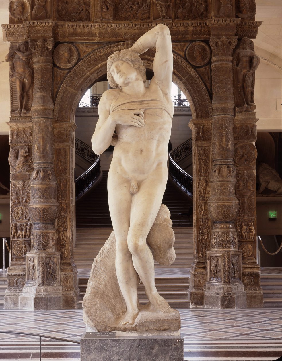 Cautivo, conocido como El Esclavo Moribundo de Michelangelo Buonarroti
