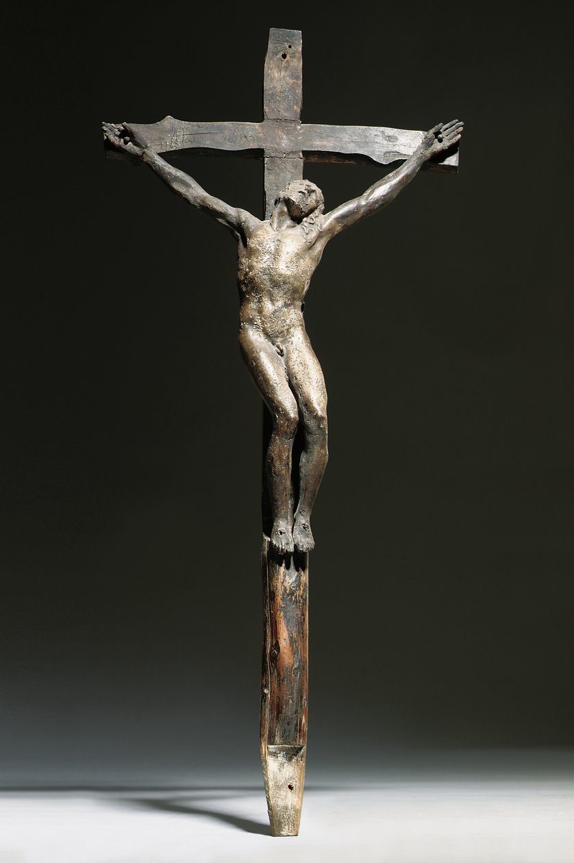 Grupo de crucifixión de Cristo, el Buen Ladrón y el Mal Ladrón de Michelangelo Buonarroti