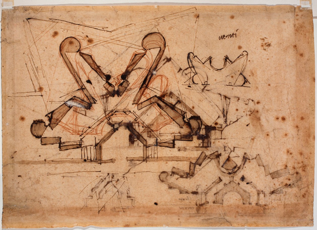 Diseño para la Porta al Prato de Michelangelo Buonarroti