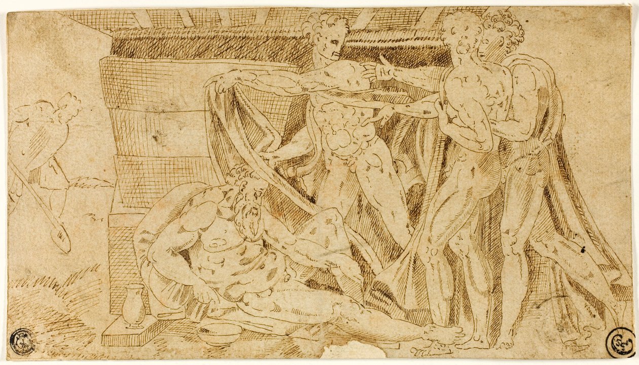 La embriaguez de Noé de Michelangelo Buonarroti