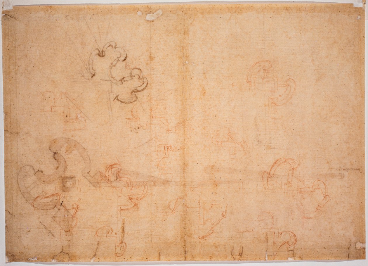 Diseño de fortificación para puerta de esquina de Michelangelo Buonarroti