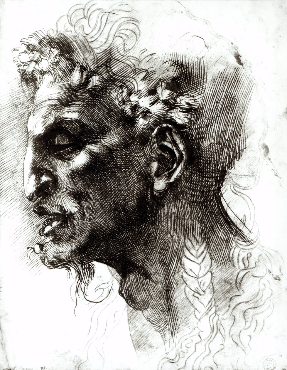 Cabeza de un sátiro de Michelangelo Buonarroti