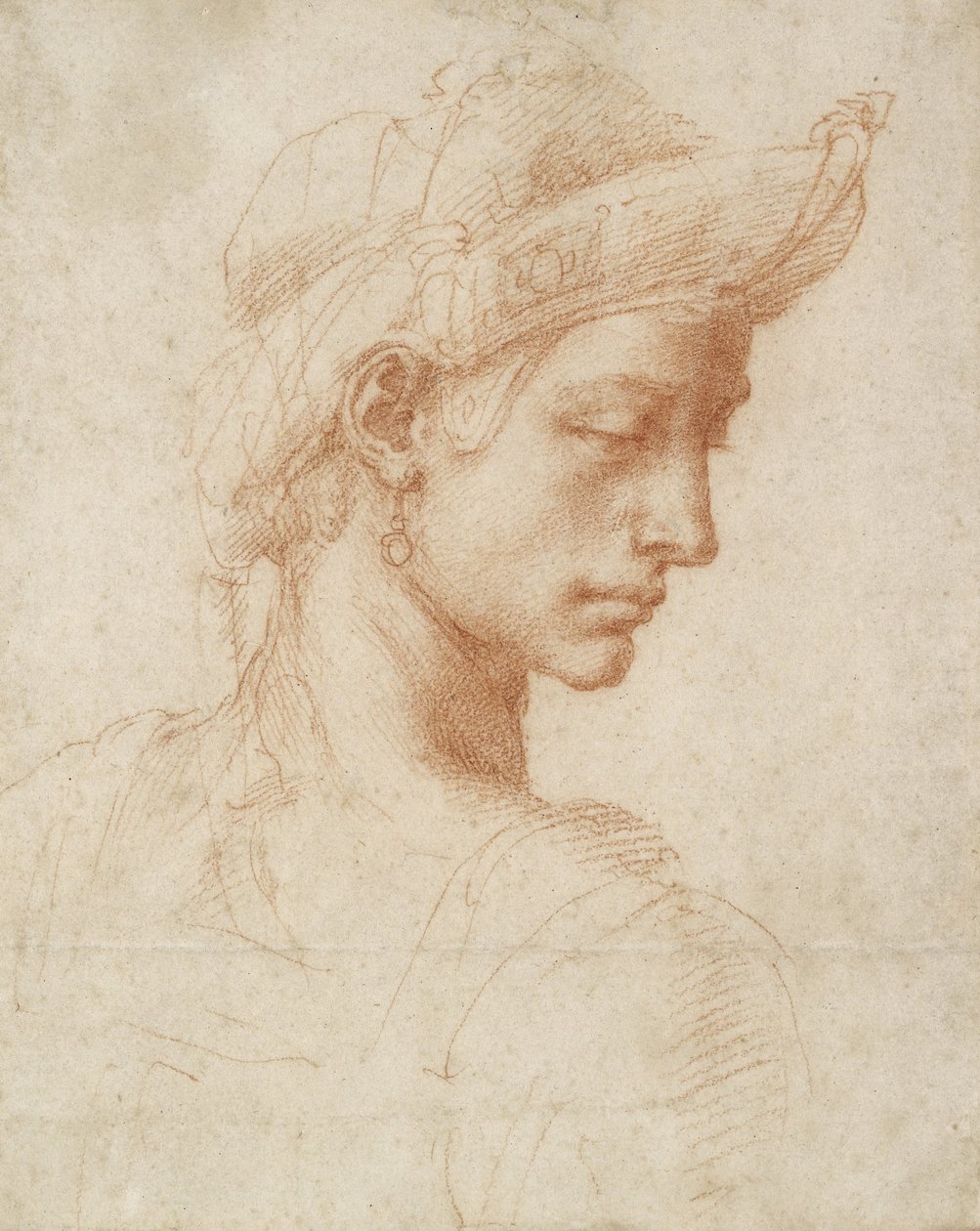 Cabeza Ideal, c.1518-20 de Michelangelo Buonarroti