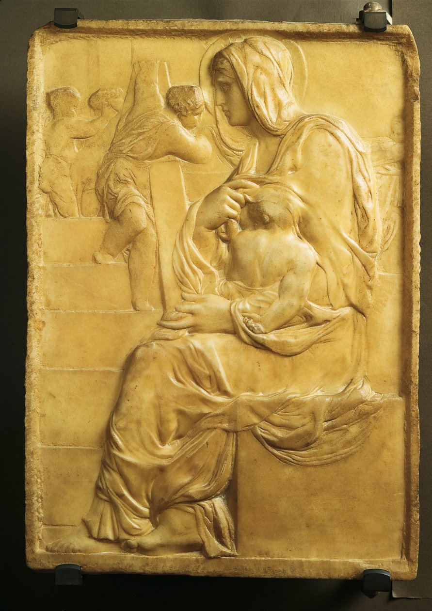 Madonna de las escaleras de Michelangelo Buonarroti