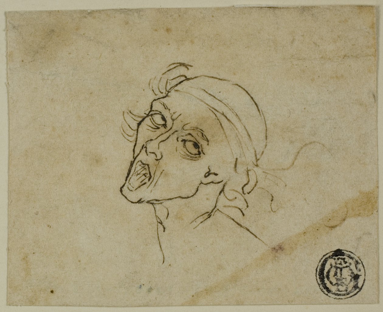 Cabeza masculina de Michelangelo Buonarroti