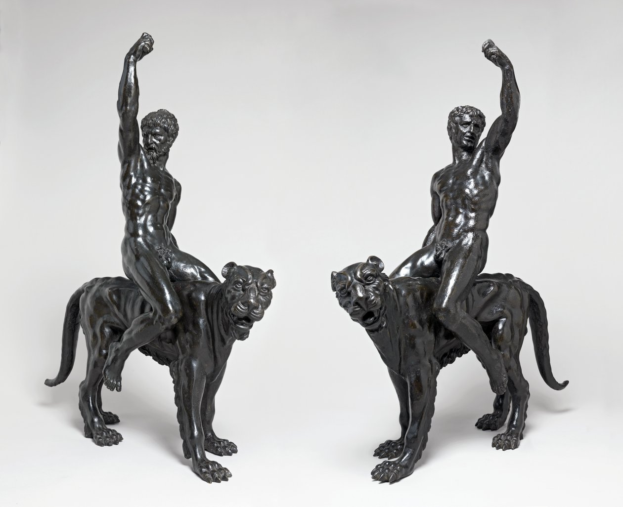 Bacantes desnudas montando panteras, c.1506-08 de Michelangelo Buonarroti