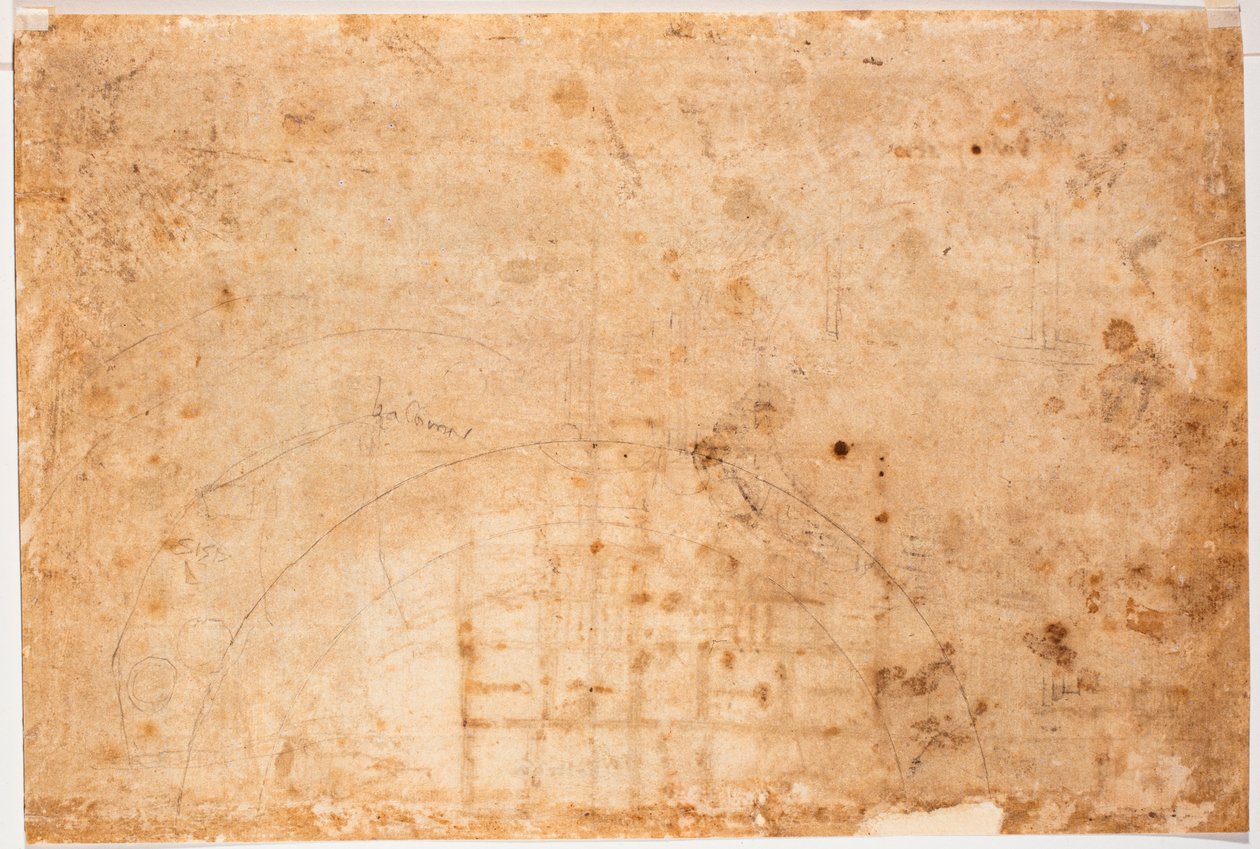 Estudios para la Cúpula de San Pedro de Michelangelo Buonarroti
