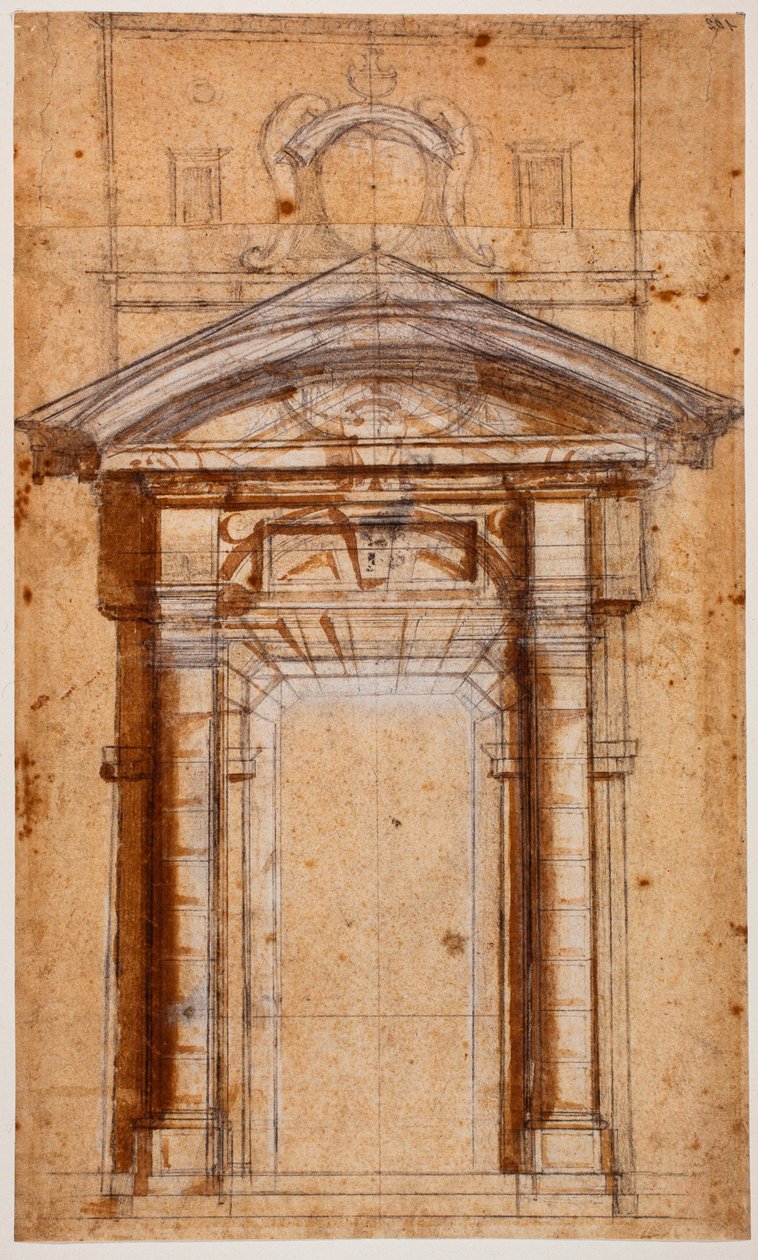 Estudio para Porta Pia de Michelangelo Buonarroti