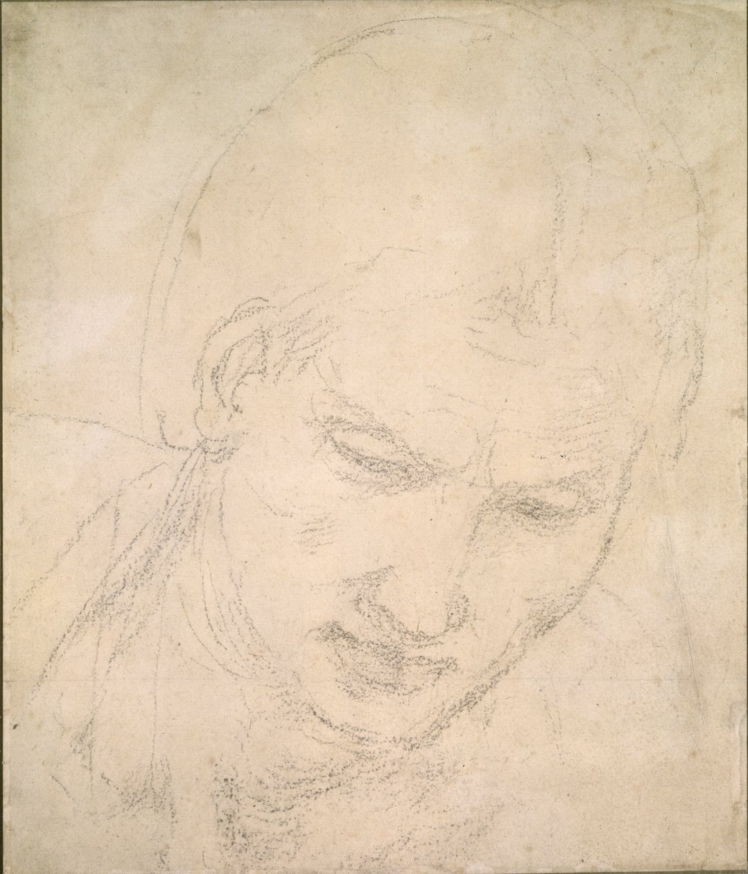 Estudio de una cabeza de Michelangelo Buonarroti