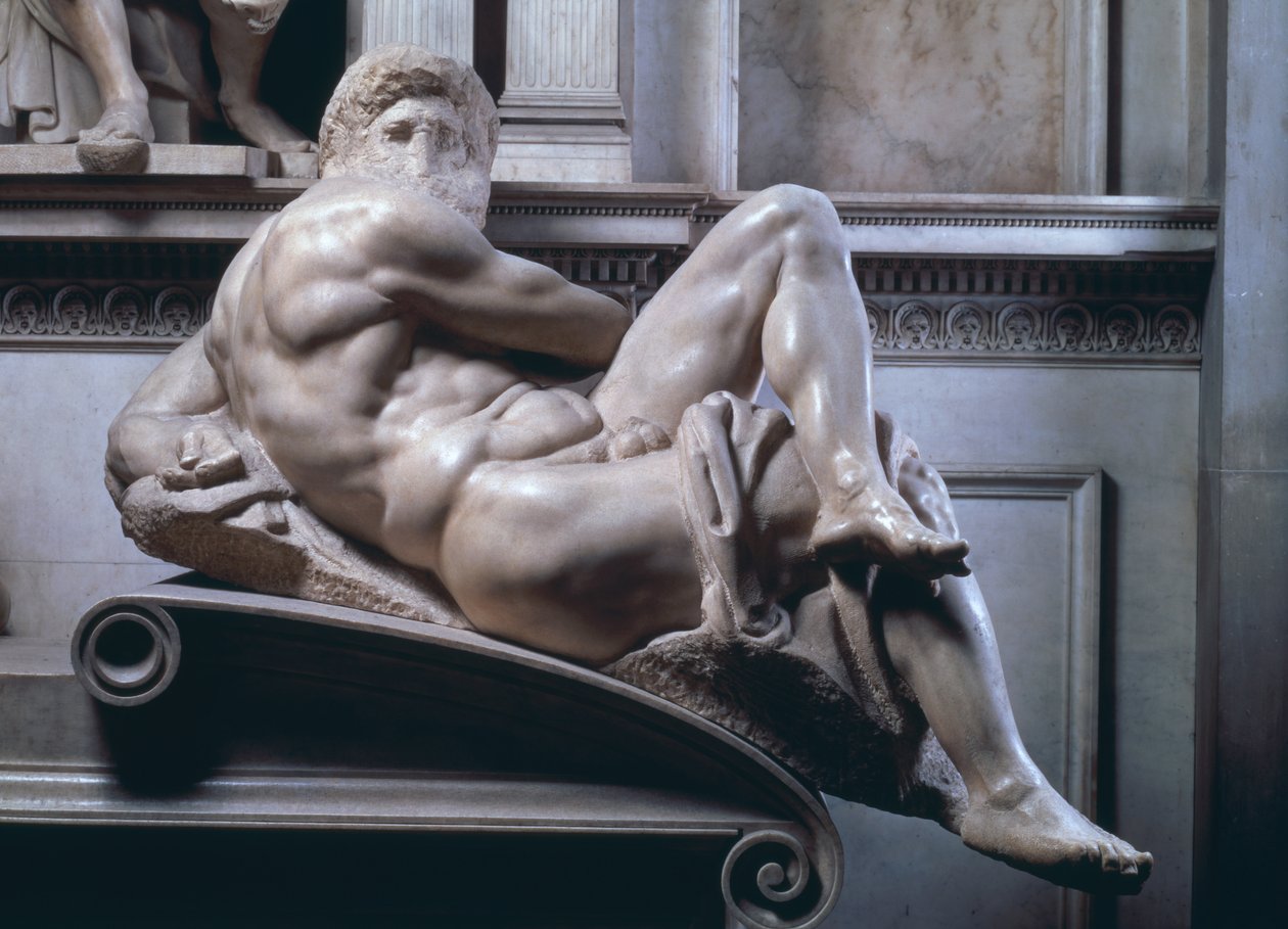 Tumba de Giuliano de Medici, detalle del Día de Michelangelo Buonarroti