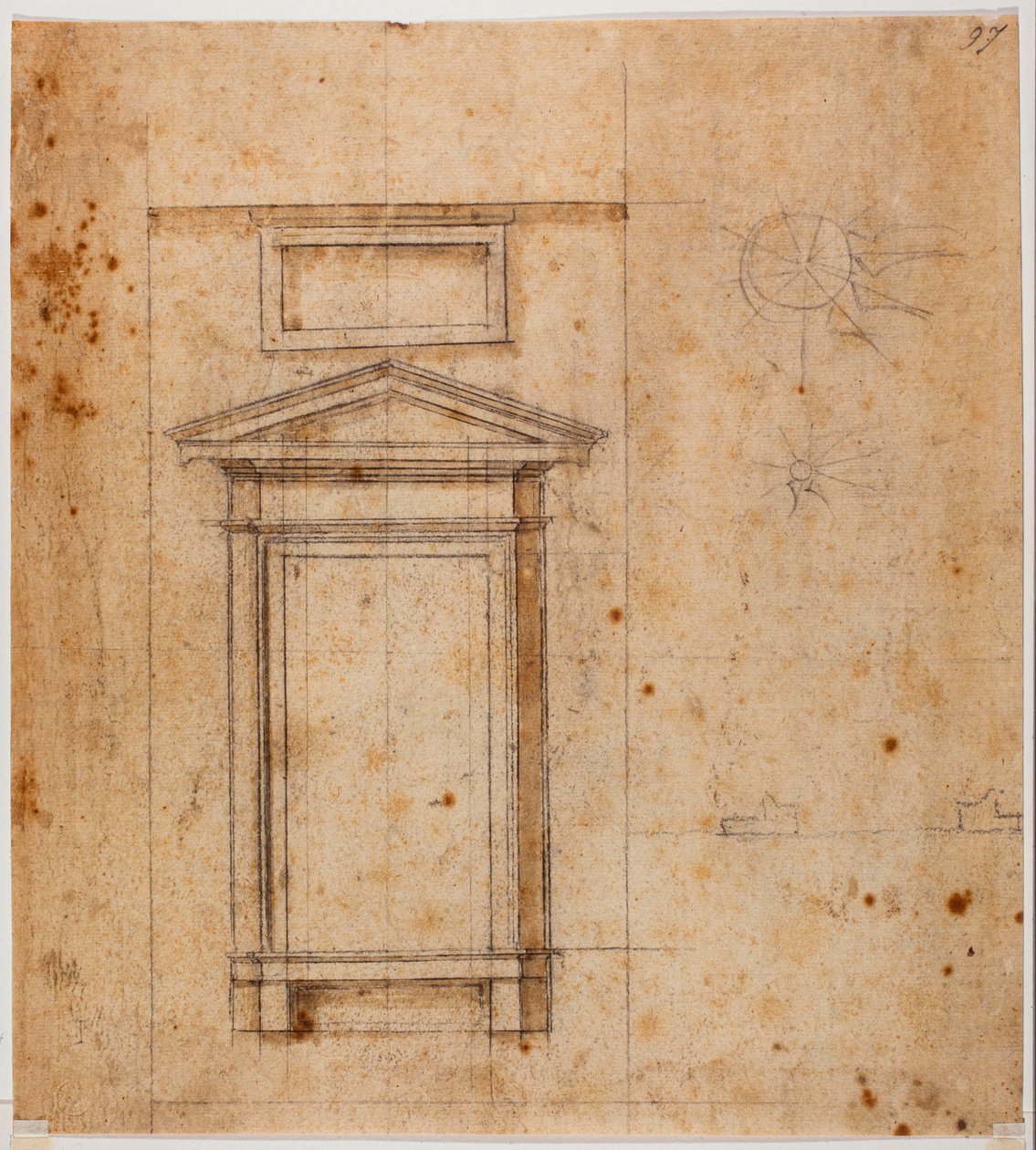 Diseño de ventanas de Michelangelo Buonarroti