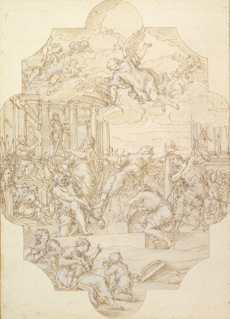 El martirio de Santa Anastasia, 1721 de Michelangelo Cerruti