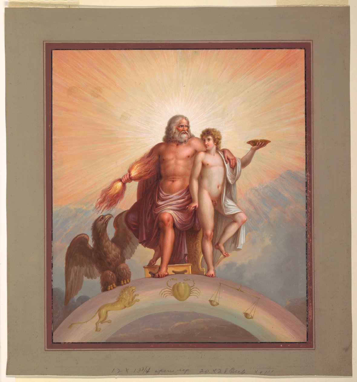 Zeus y Ganimedes de Michelangelo Maestri