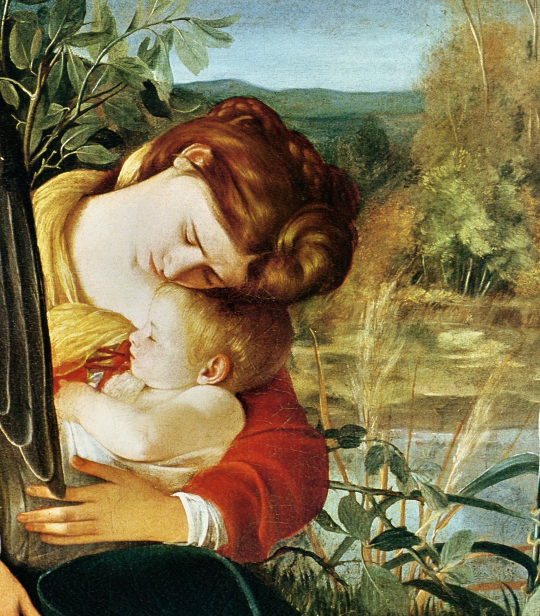 Descanso en la huida a Egipto (detalle. 1603) de Michelangelo Merisi Caravaggio