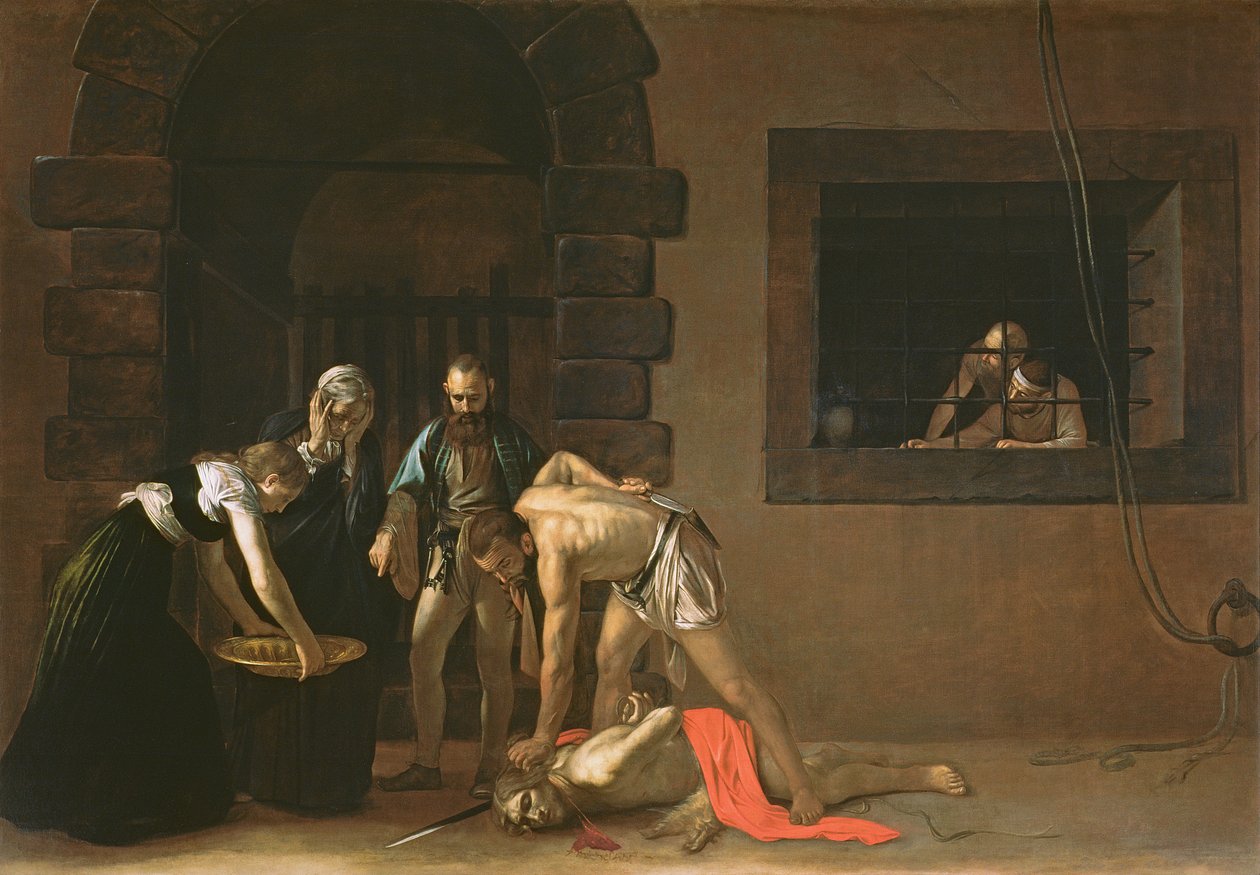 La decapitación de San Juan Bautista, 1608 de Michelangelo Merisi Caravaggio