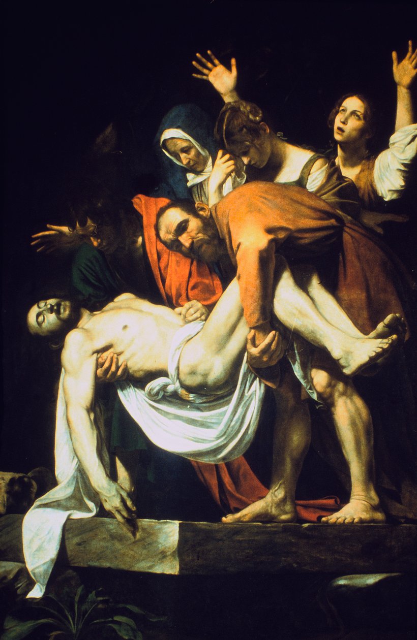 El entierro en la tumba (La deposición) (El entierro), 1602-1604 de Michelangelo Merisi Caravaggio