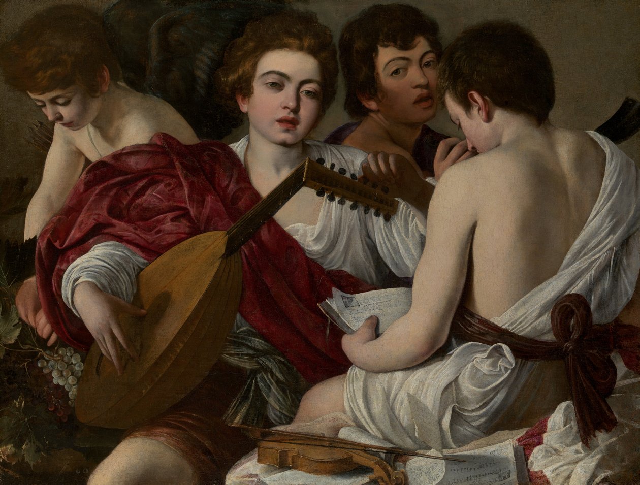 Los Músicos, 1597 de Michelangelo Merisi Caravaggio