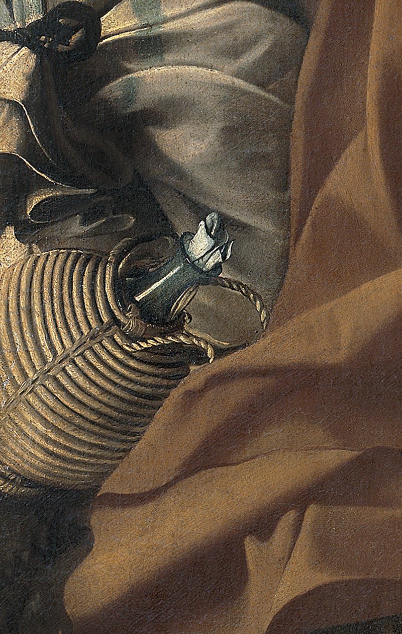 (detalle) del Descanso en la huida a Egipto, c.1603 de Michelangelo Merisi da Caravaggio