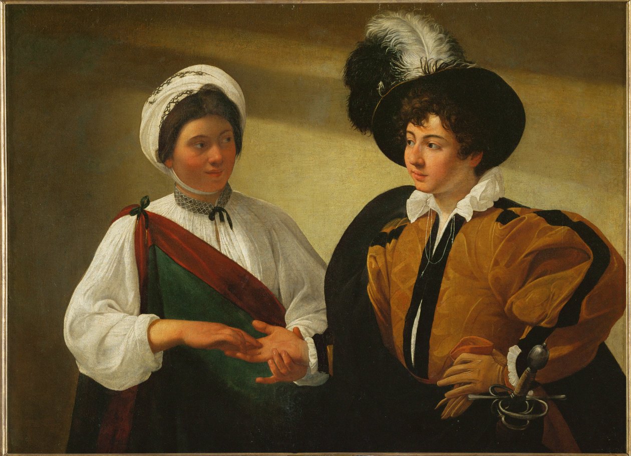 La diseuse de bonne aventure - La adivina ... de Michelangelo Merisi da Caravaggio