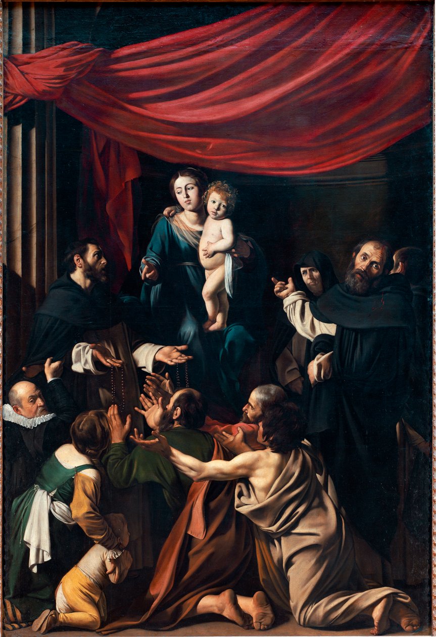 Madonna del Rosario de Michelangelo Merisi da Caravaggio