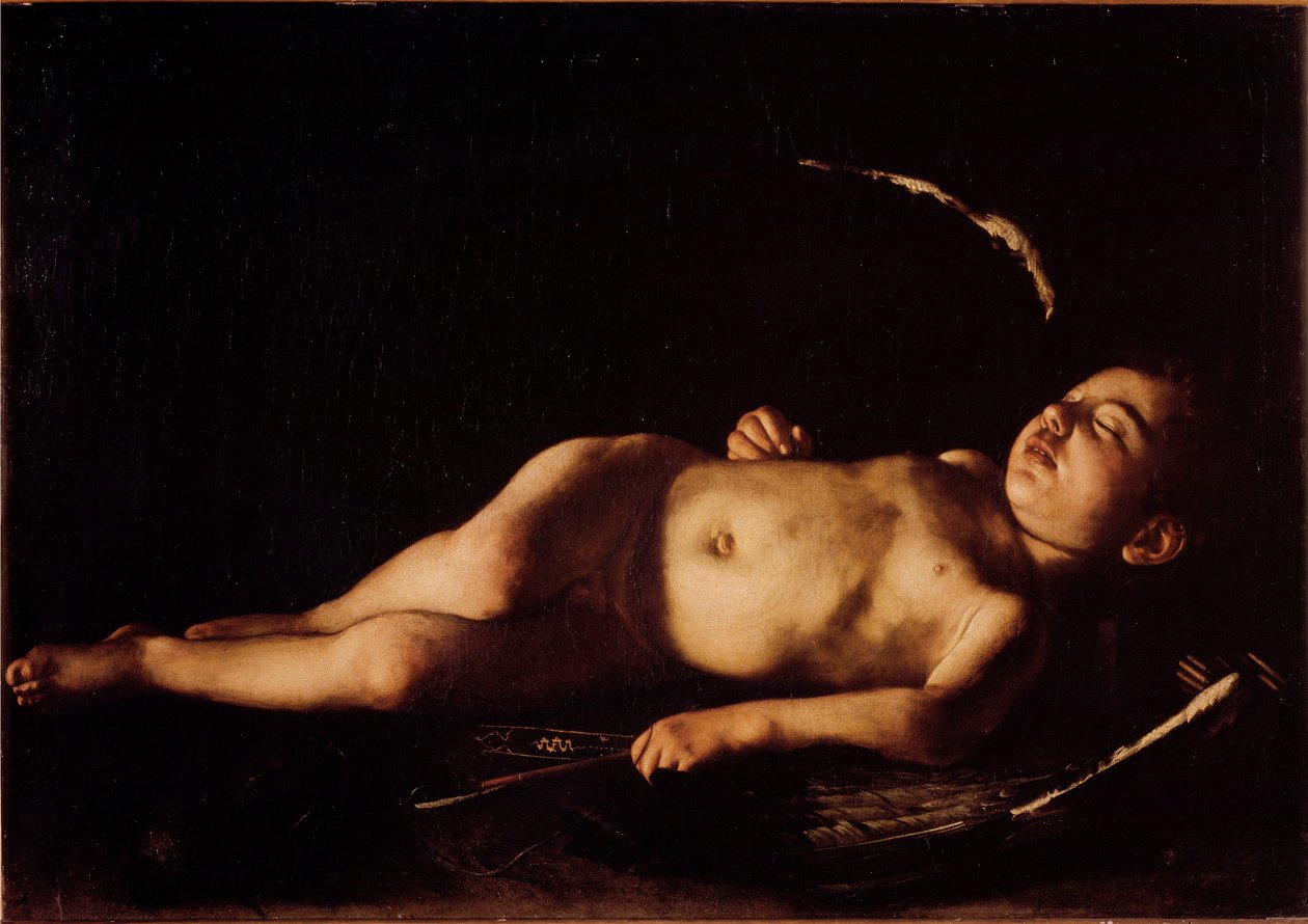 Amor durmiente de Michelangelo Merisi da Caravaggio