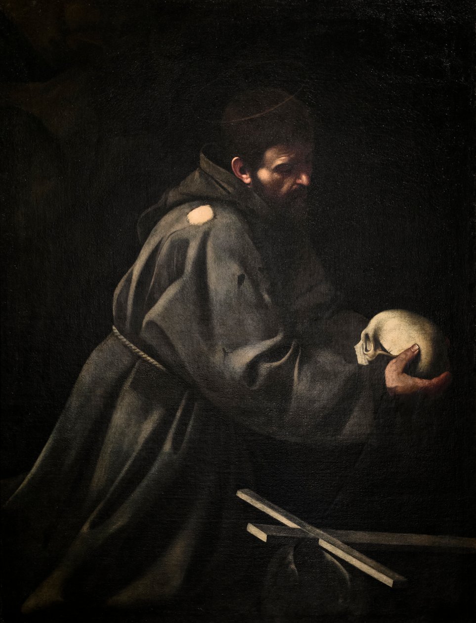 San Francisco en meditación, c. 1606 (óleo sobre lienzo) de Michelangelo Merisi da Caravaggio