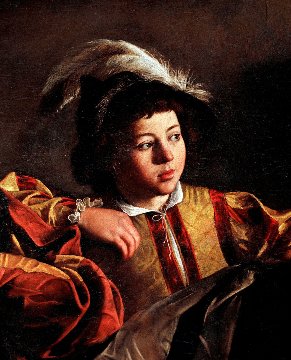 La llamada de San Mateo (detalle) de Michelangelo Merisi da Caravaggio