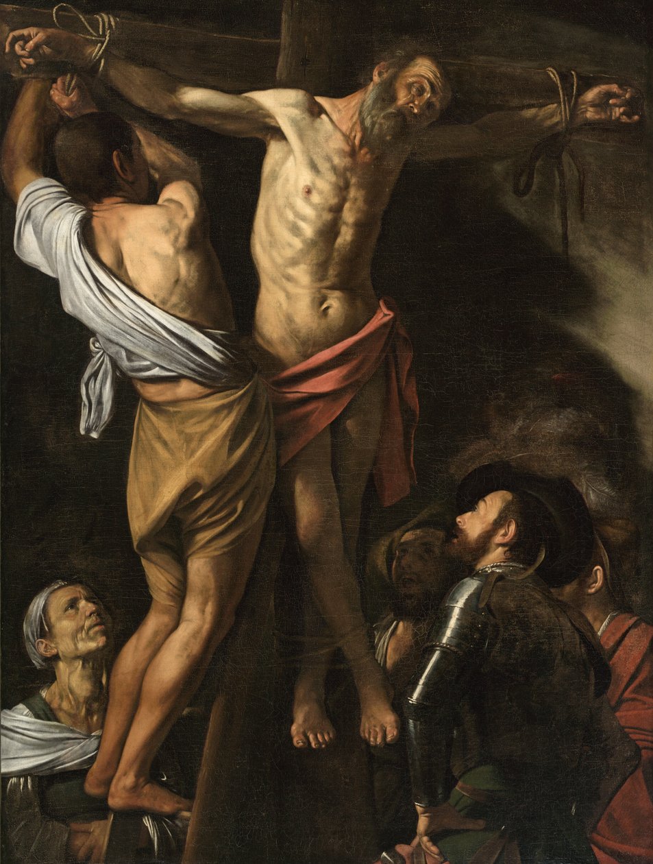 La crucifixión de San Andrés, 1606-07 de Michelangelo Merisi da Caravaggio
